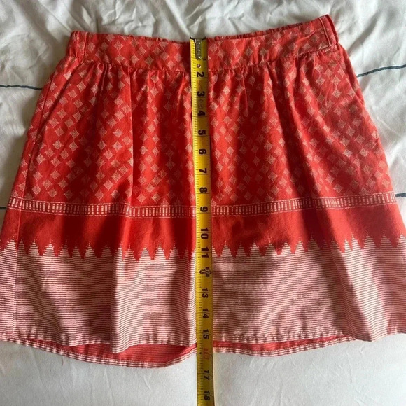 Old Navy Coral Patterned Cotton Mini Skirt - Picture 4 of 8